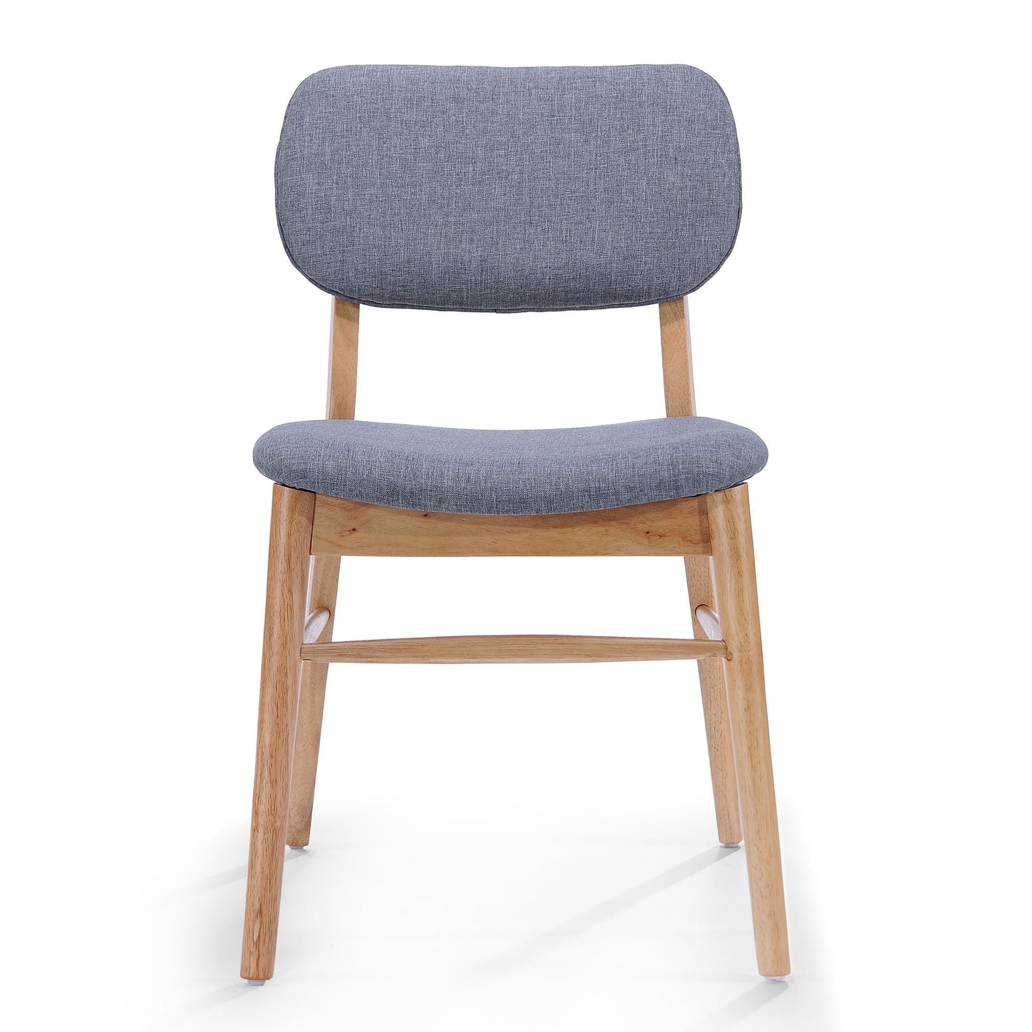 Voyager Upholstered Accent Chair Set of 2, blue-gray fabric, splayed wood legs on Tampa Home & Garden Store