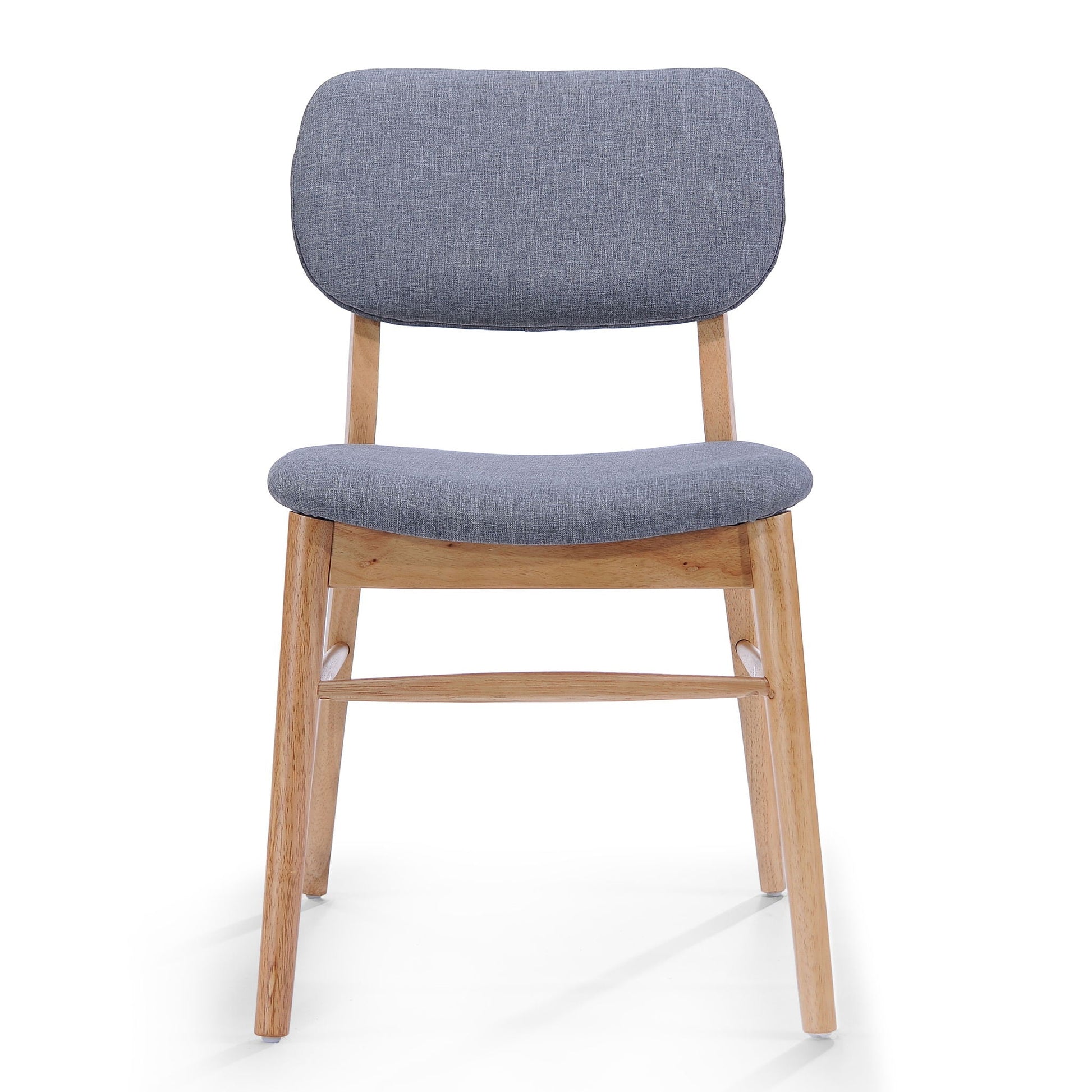 Voyager Upholstered Accent Chair Set of 2, blue-gray fabric, splayed wood legs on Tampa Home & Garden Store