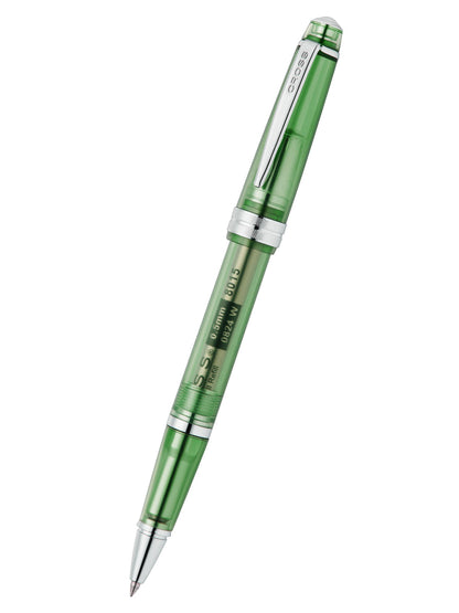 Cross Bailey Light green translucent resin rollerball pen with silver clip on Tampa Home & Garden Store