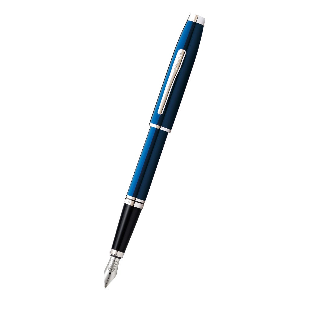 Coventry Blue Lacquer Fine Nib Fountain Pen by A.T. Cross on Tampa Home & Garden Store