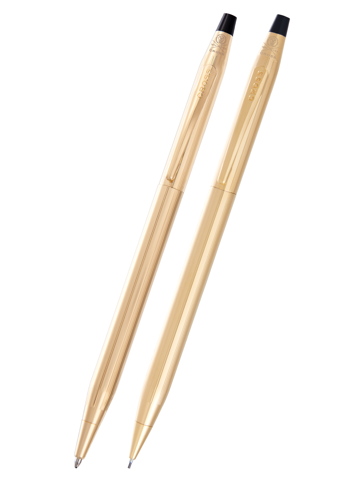 Classic Century 23KT Gold Plated pen and pencil set by A.T. Cross, two-piece, in gold tone on Tampa Home & Garden Store