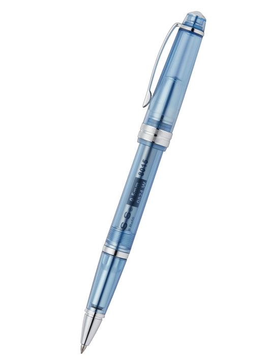 Bailey Light translucent navy-blue resin rollerball pen by A.T. Cross, silver clip on Tampa Home & Garden Store
