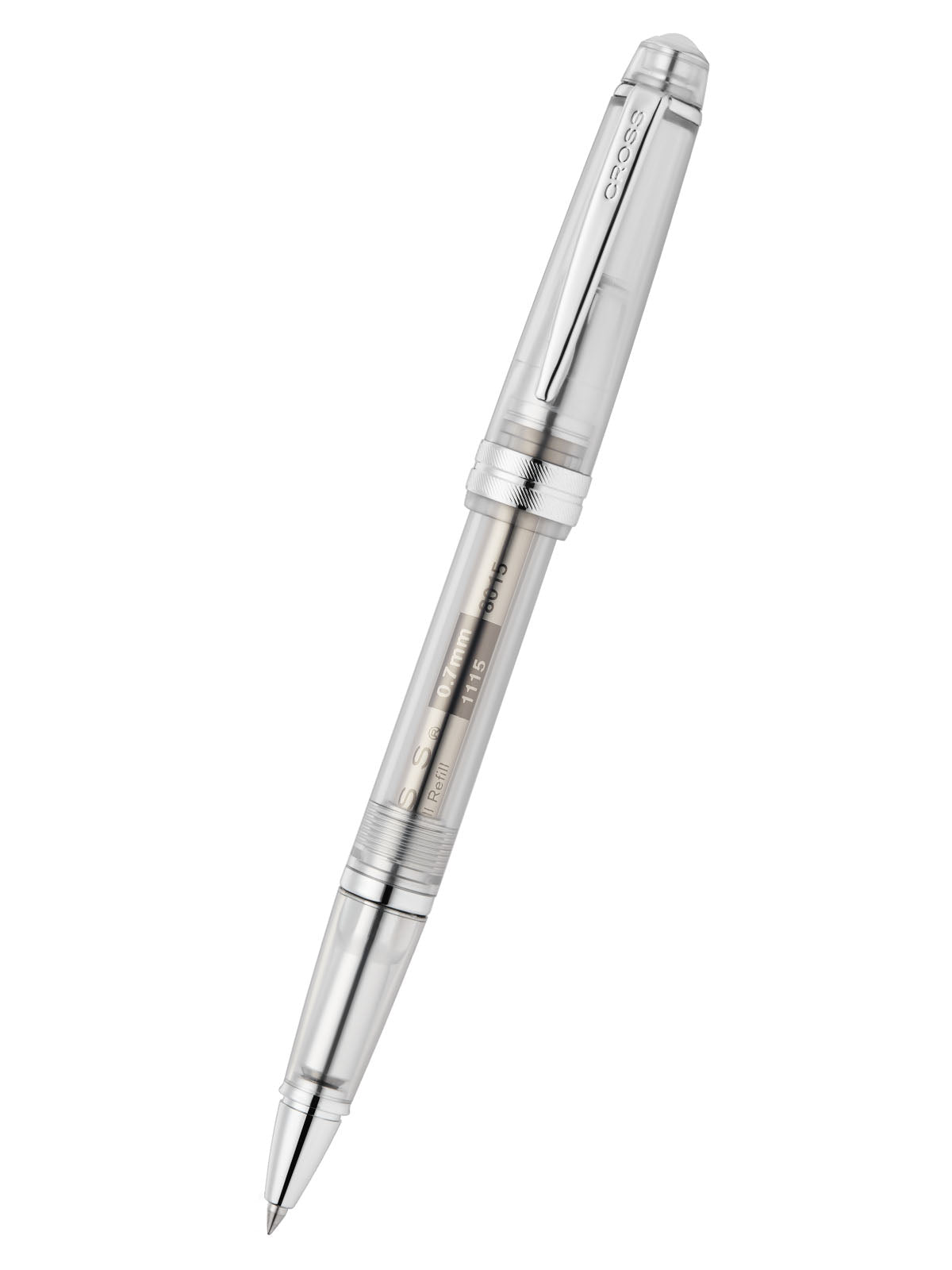 Bailey Light translucent clear resin rollerball pen with metal clip by A.T. Cross on Tampa Home & Garden Store