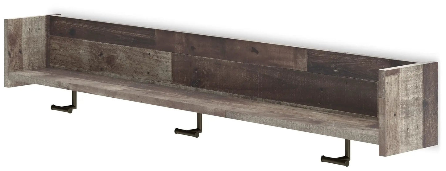 Neilsville wall mounted coat rack in reclaimed wood with bronze hooks Unique Piece Furniture on Tampa Home & Garden Store