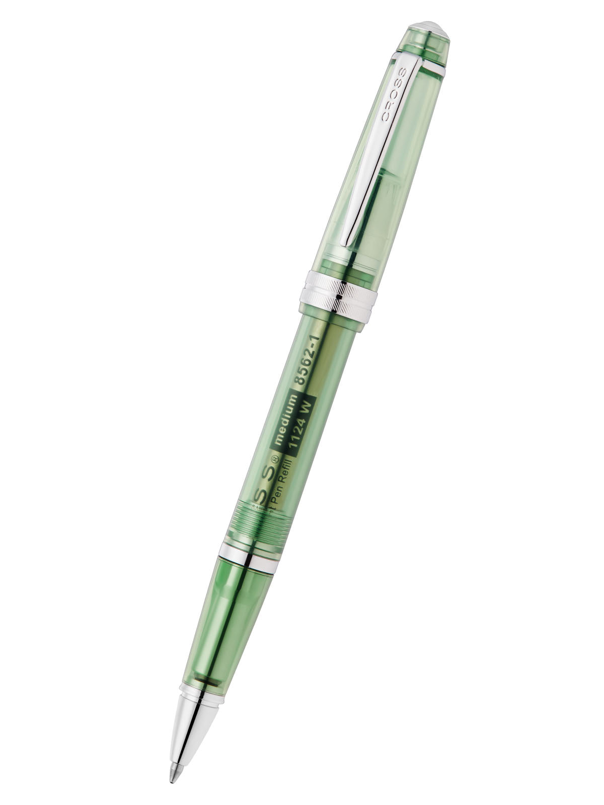 Bailey Light translucent green resin ballpoint pen by A.T. Cross with chrome accents on Tampa Home & Garden Store