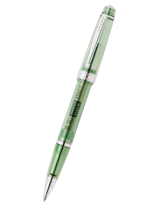 Bailey Light translucent green resin ballpoint pen by A.T. Cross with chrome accents on Tampa Home & Garden Store