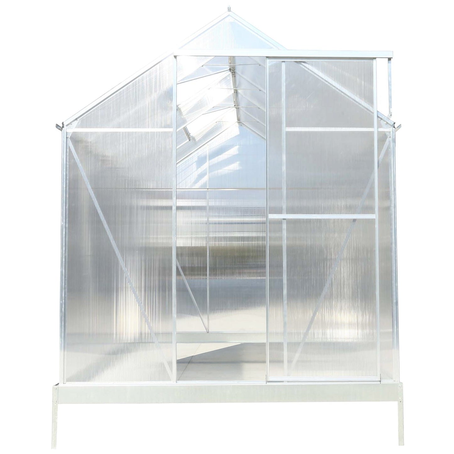 Heavy Duty Polycarbonate Greenhouse Kit and Door