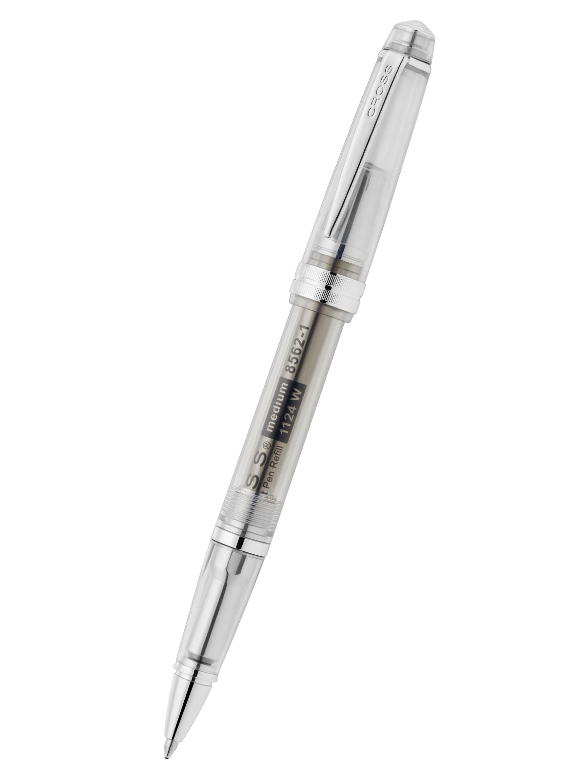 Bailey Light translucent clear resin ballpoint pen with chrome accents by A.T. Cross on Tampa Home & Garden Store