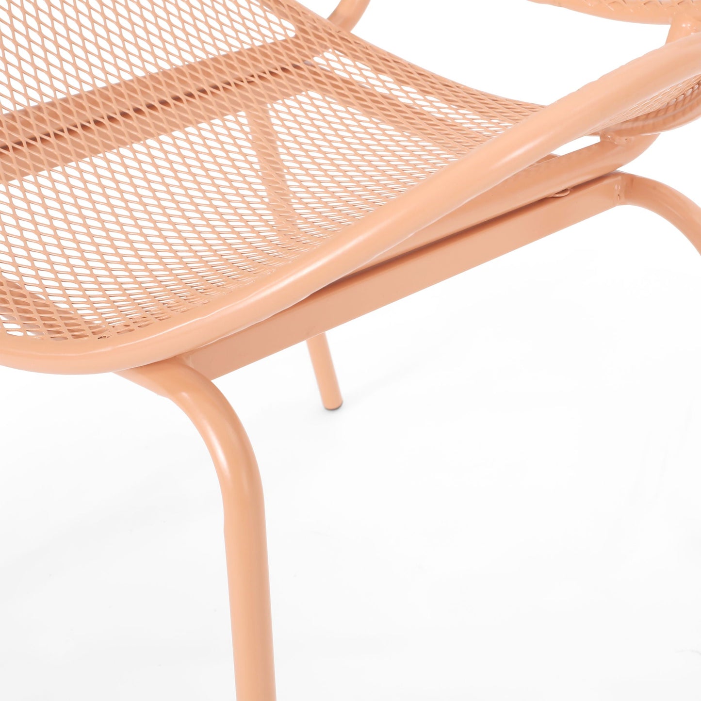 Elba Contemporary Chair Set Outdoor Relaxation armless outdoor peach mesh HouseOfZazla on Tampa Home & Garden Store