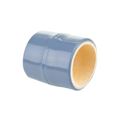Brazilian Bamboo Napkin Rings 2-pack blue exterior with wood interior by Talah Home on Tampa Home & Garden Store