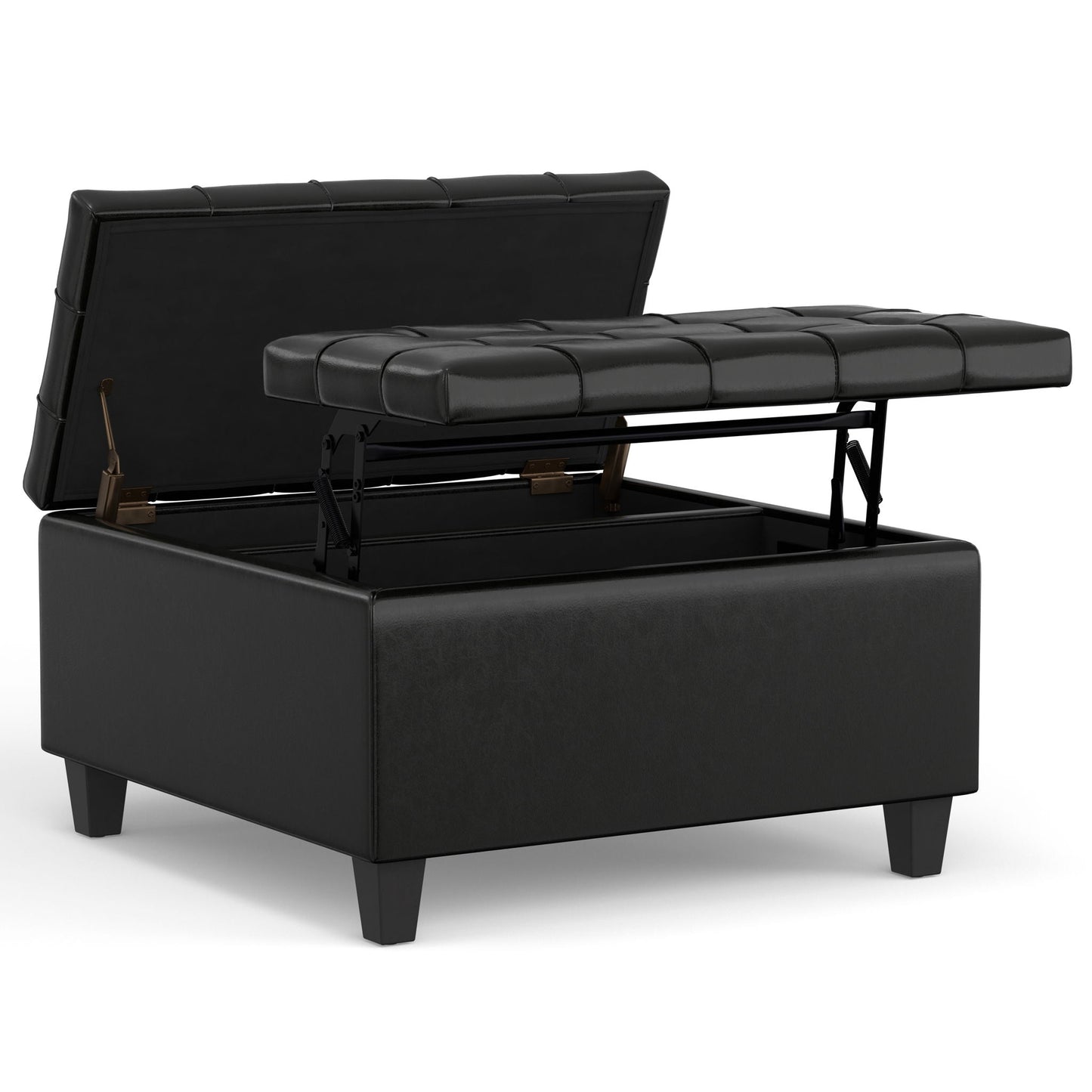 Harrison Upholstered Coffee Table Storage Ottoman