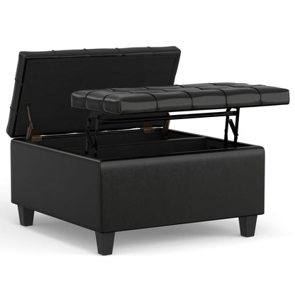 Harrison Upholstered Coffee Table Storage Ottoman