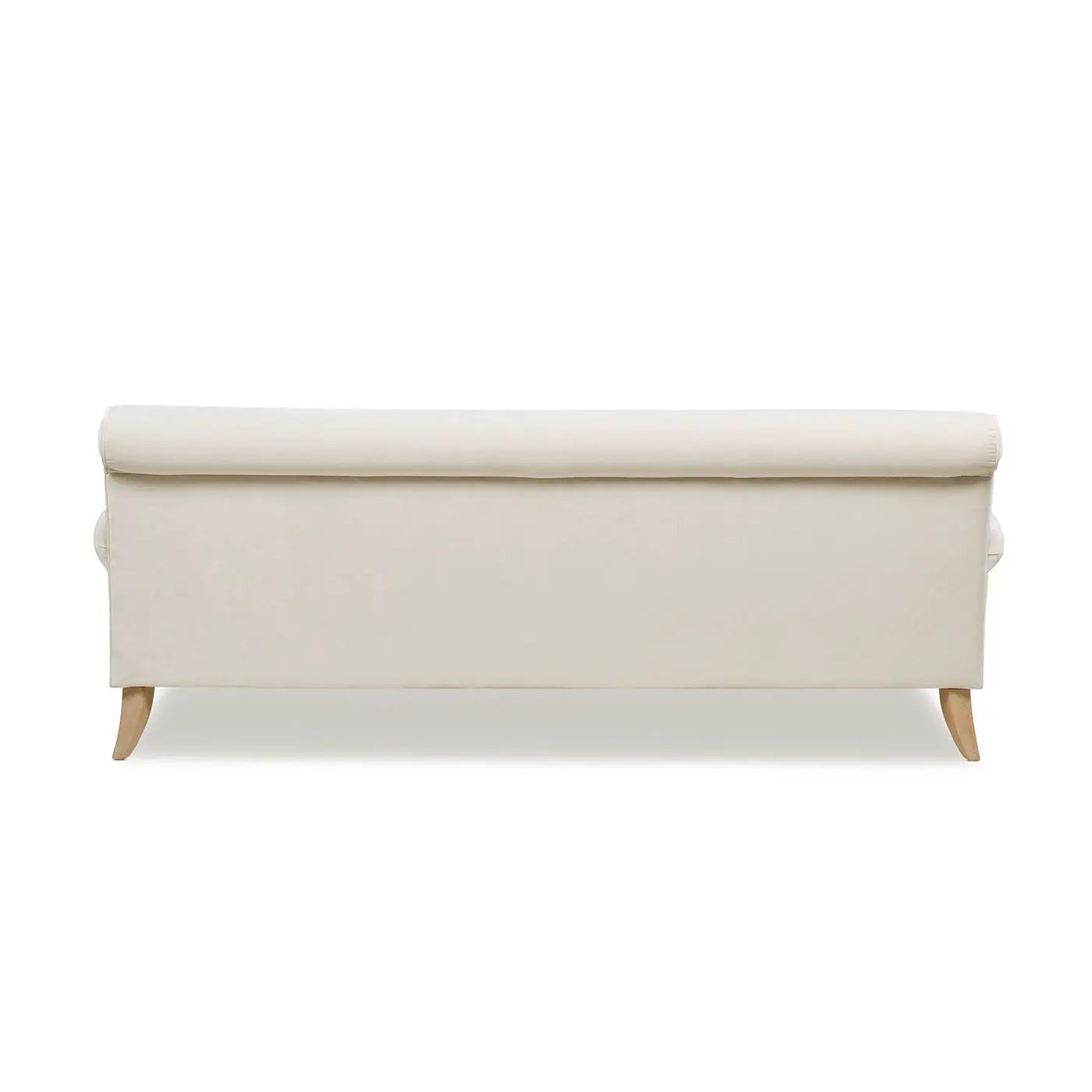 Alana Lawson tightback sofa by Unique Piece Furniture, beige fabric with wood legs on Tampa Home & Garden Store