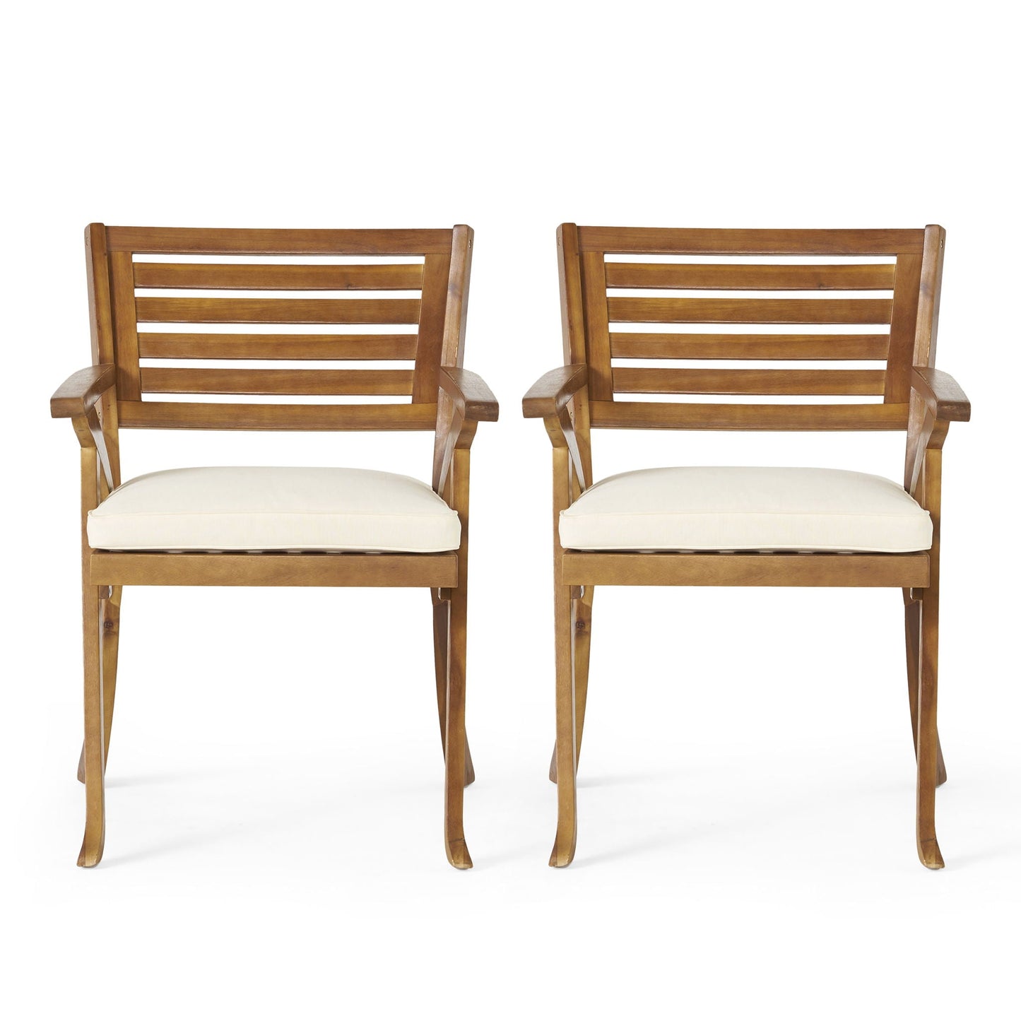 Acacia Wood Outdoor Dining Set with Coffee Table