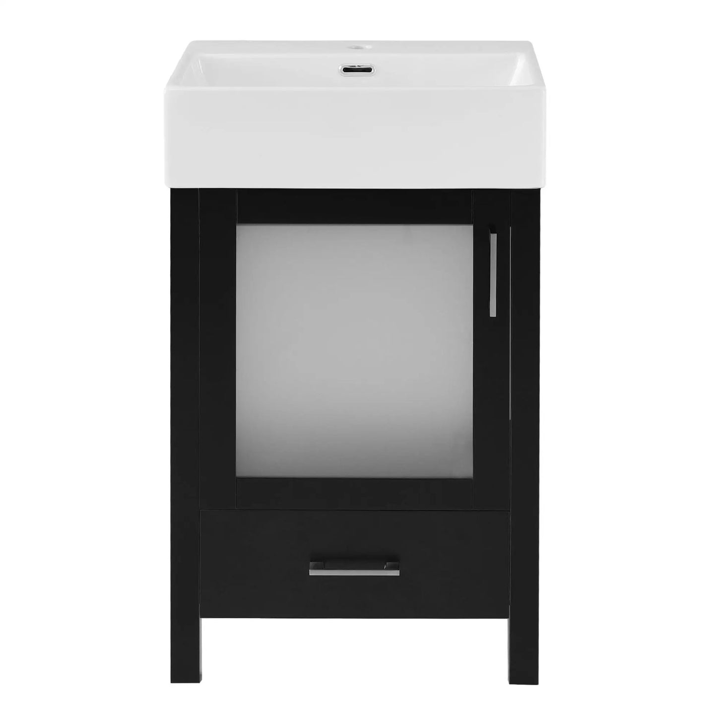 Bathroom Vanity with Ceramic Sink and Storage