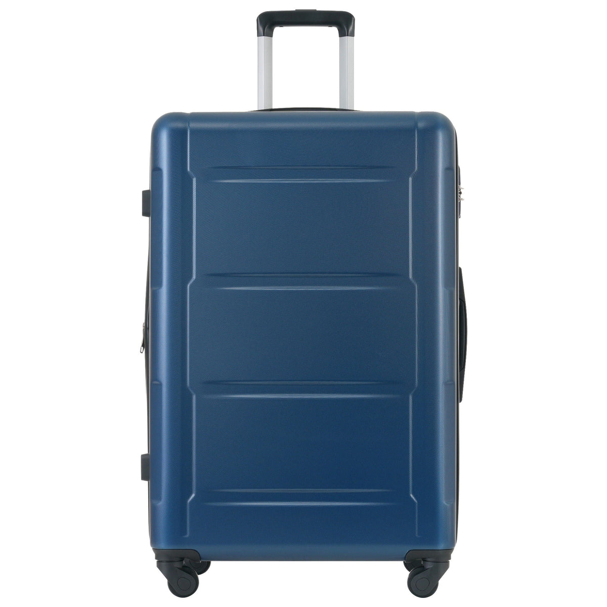 Blue hard-shell luggage with extendable handle and spinner wheels ABS on Tampa Home & Garden Store