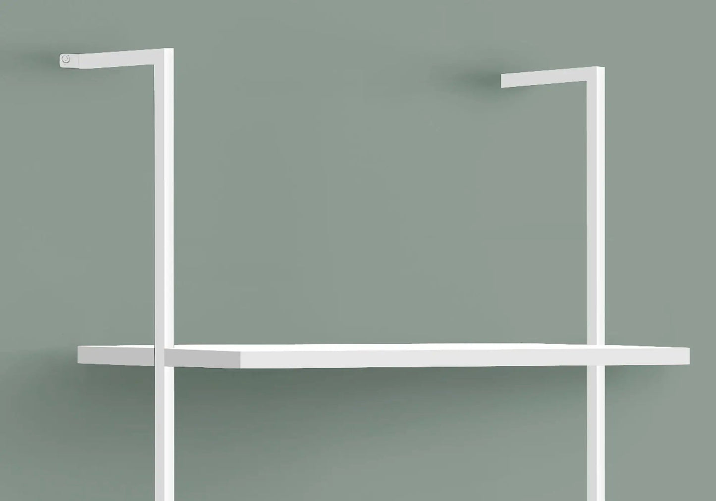Etagere Bookcase Ladder 5-Tier white metal frame for office by Unique Piece Furniture on Tampa Home & Garden Store