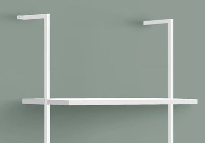 Etagere Bookcase Ladder 5-Tier white metal frame for office by Unique Piece Furniture on Tampa Home & Garden Store