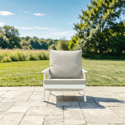 All Weather Hips Outdoor Single Sofa and Cushion