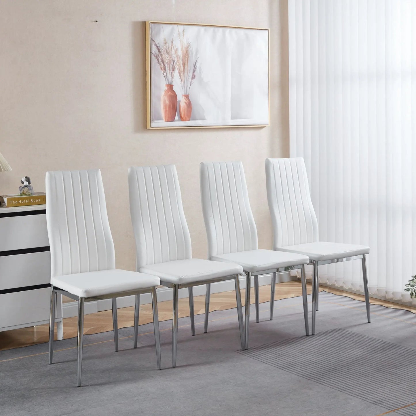 Minimalist Design Dining Chairs Set of 4