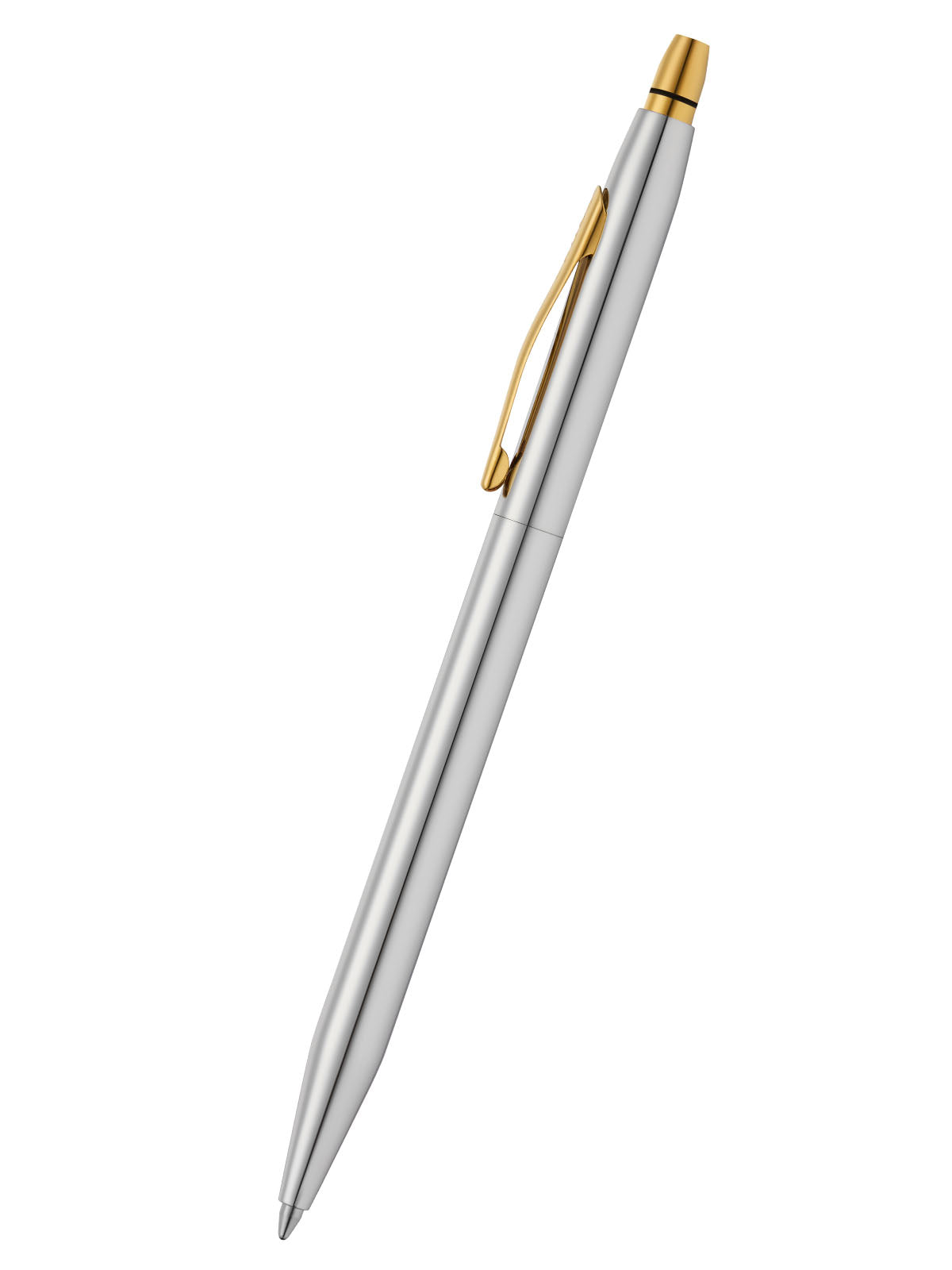 Click Medalist ballpoint pen by A.T. Cross in silver with gold clip on Tampa Home & Garden Store