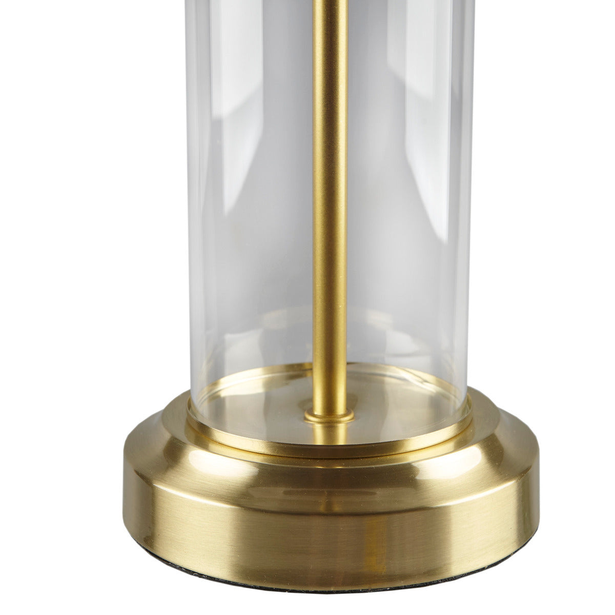 Clarity Glass Cylinder Table Lamp Set of 2, brass base, glass cylinder by HouseOfZazla on Tampa Home & Garden Store