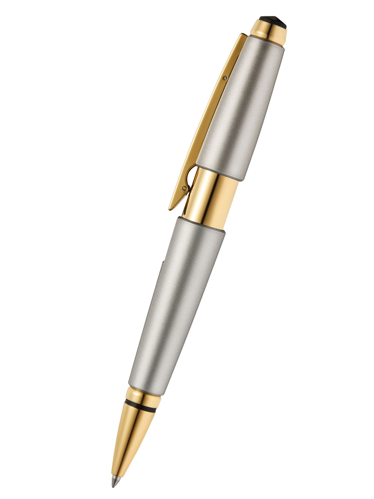 Edge Sonic Titanium Lacquer Selectip Rollerball Pen by A.T. Cross in gold and silver on Tampa Home & Garden Store