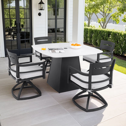 Outdoor Patio and Squircle Dining Table Set