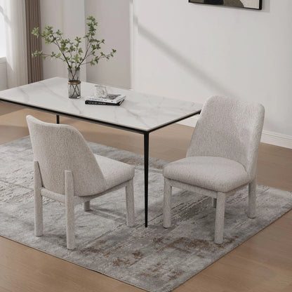 Wide Minimalist Dining Chair for Modern Homes