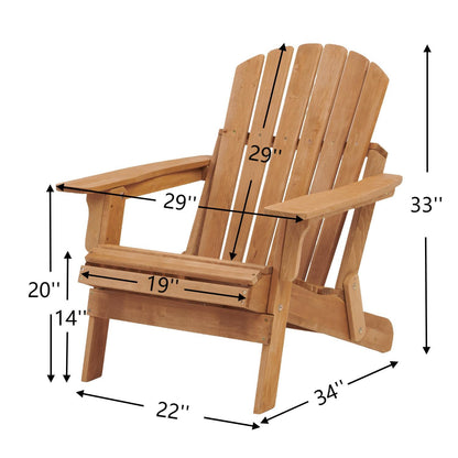 Oversized Folding Adirondack Chair for Patio