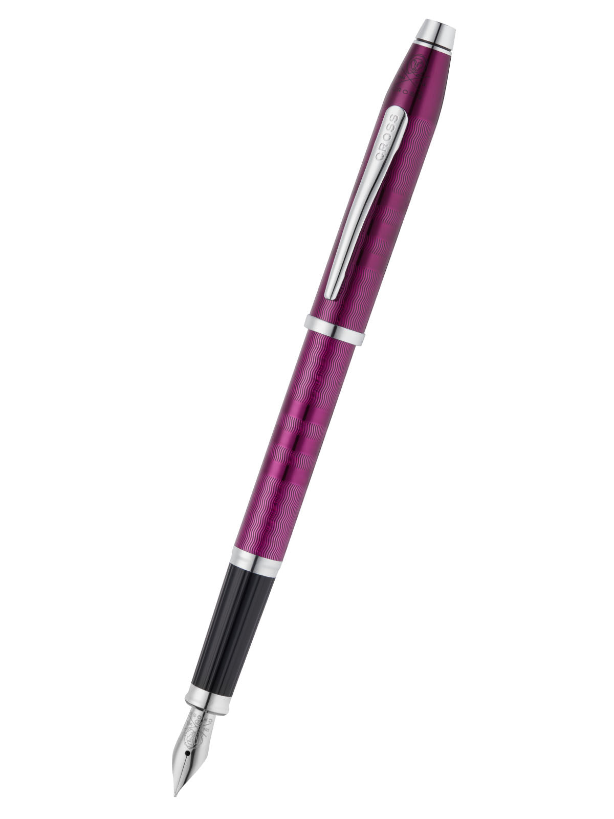 Cross Century II Midnight Plum Fine Nib Fountain Pen with silver clip purple barrel on Tampa Home & Garden Store