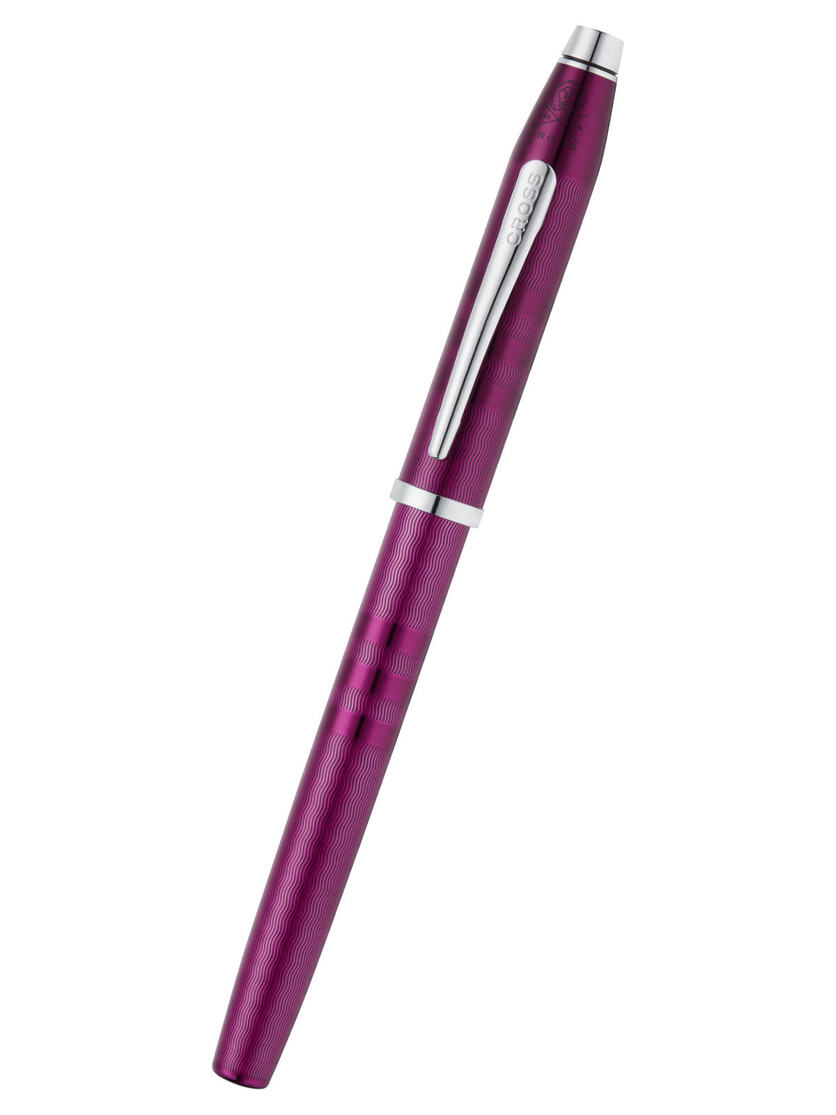 Cross Century II Midnight Plum fountain pen with fine nib and silver clip, purple barrel on Tampa Home & Garden Store