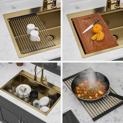 Drop In Kitchen Sink Stainless Steel Workstation