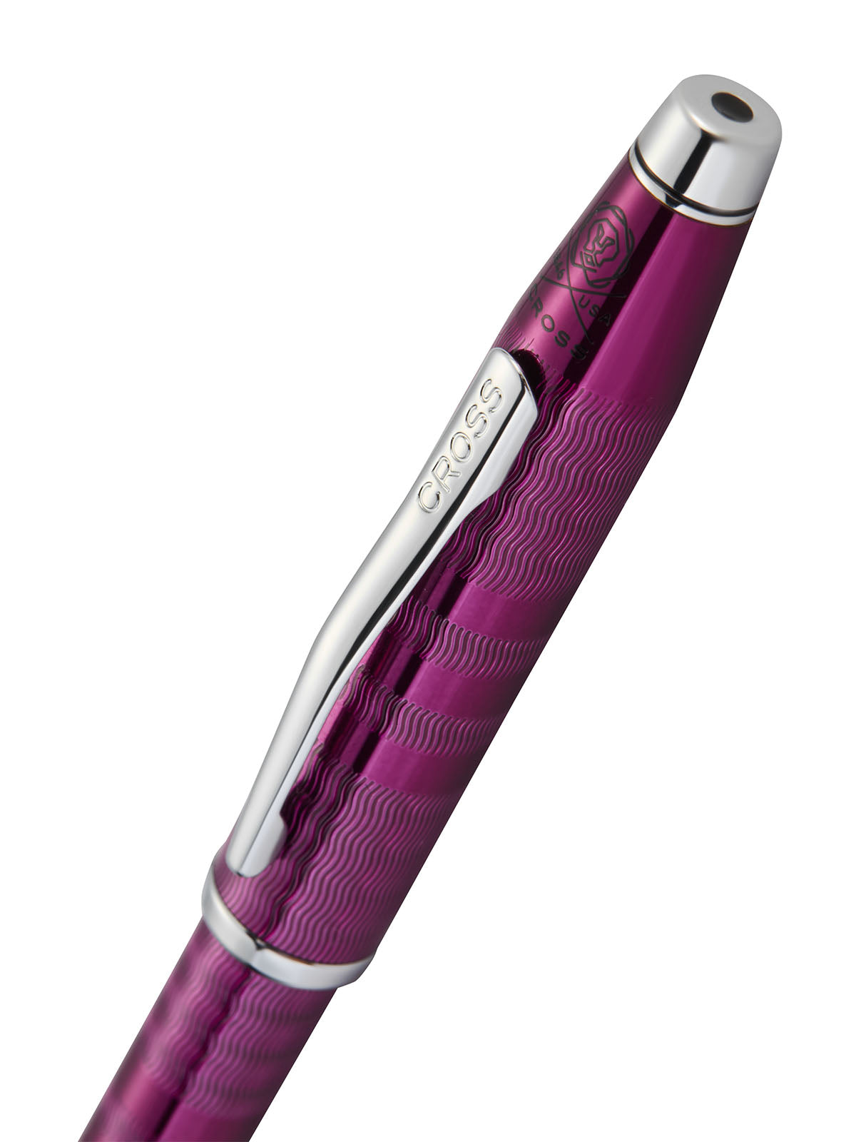 Cross Century II Midnight Plum ballpoint pen in purple lacquer with chrome clip on Tampa Home & Garden Store