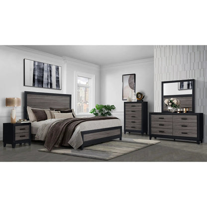 Soluto Queen Bed 5 Piece Set in Urban Farmhouse