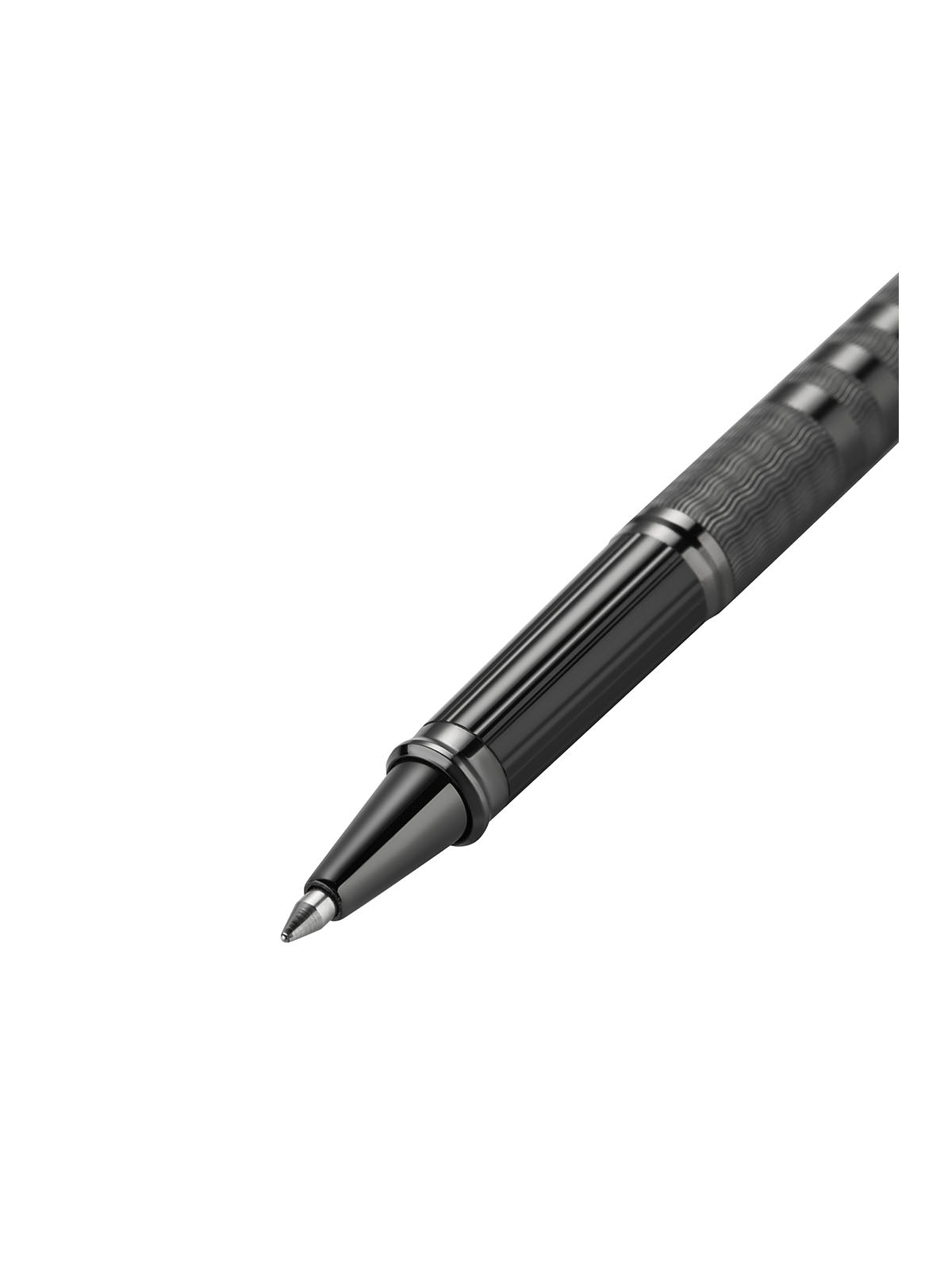 Century II Midnight Black rollerball pen by A.T. Cross; black resin barrel with chrome accents on Tampa Home & Garden Store