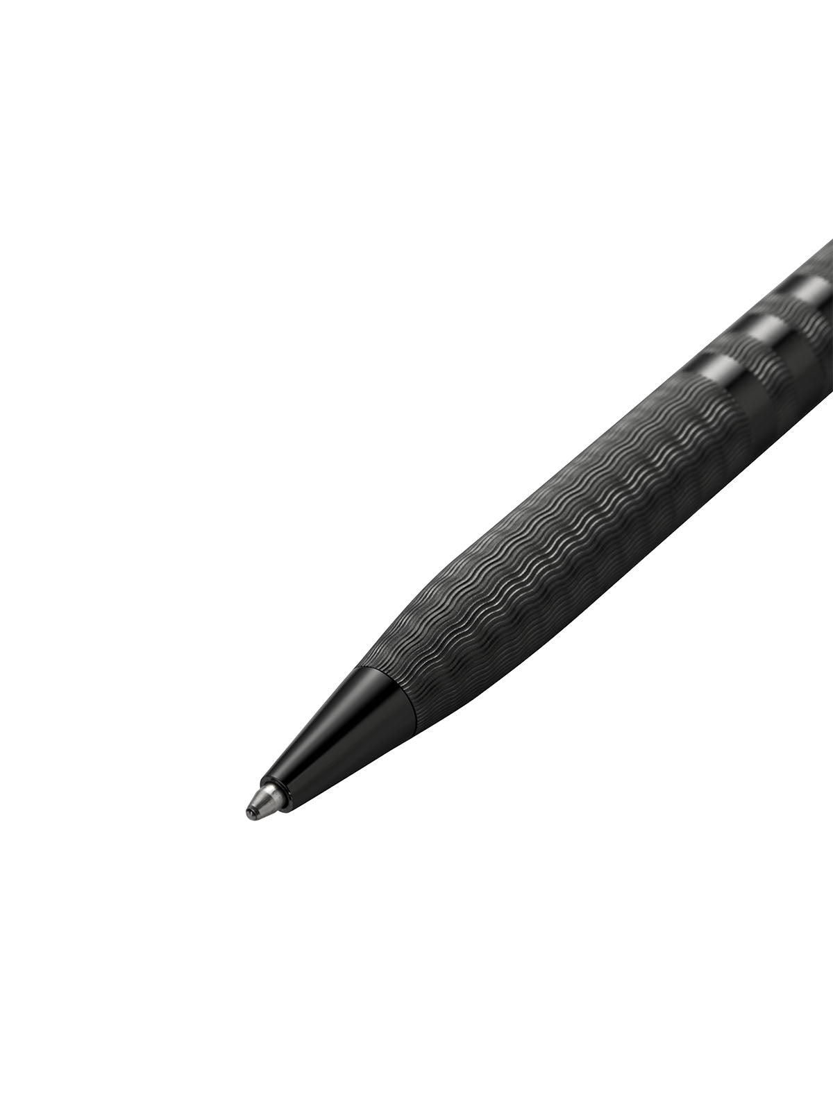 Century II Midnight Black ballpoint pen with textured barrel on Tampa Home & Garden Store