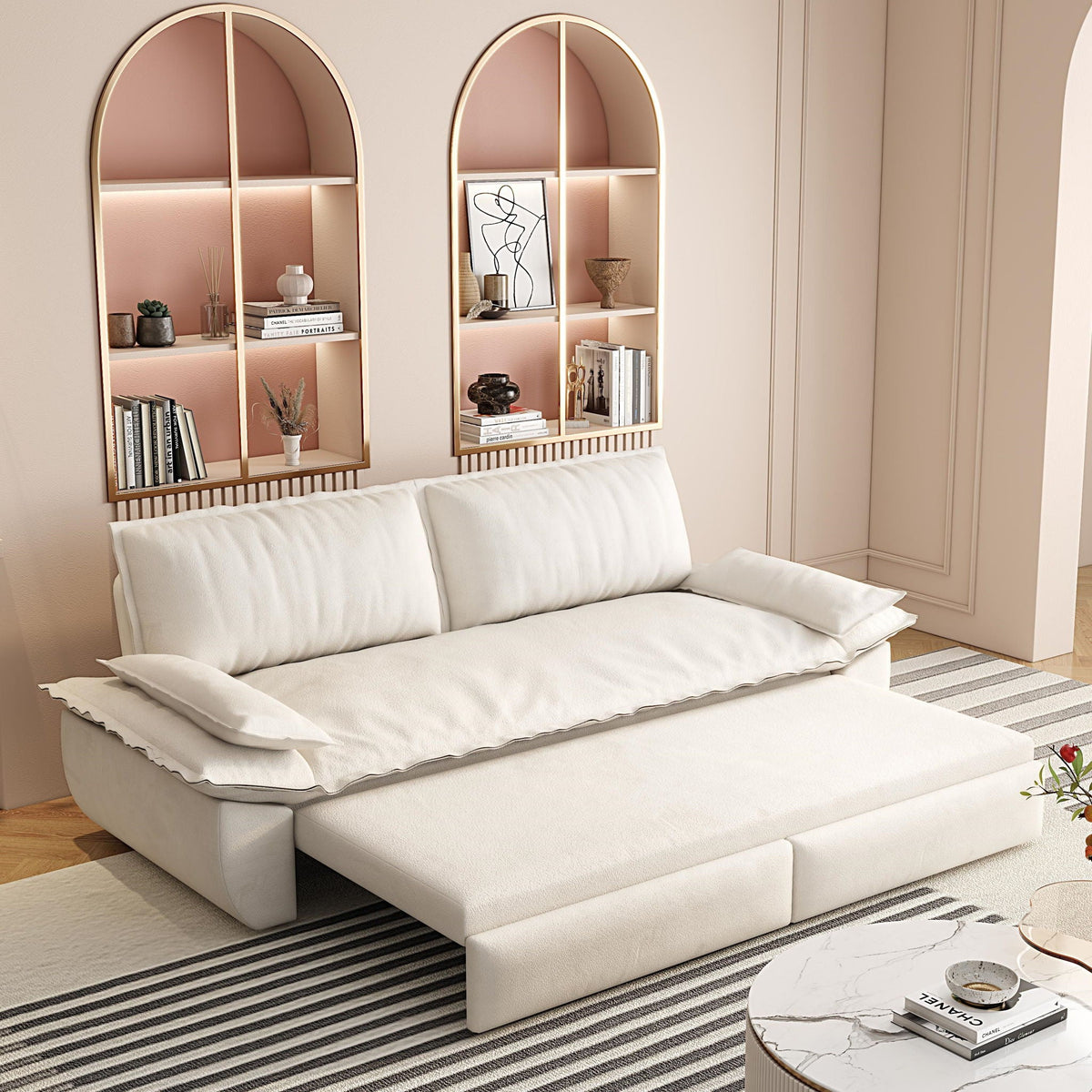 Queen Sleeper Bed and a 3 in 1 Convertible Sofa