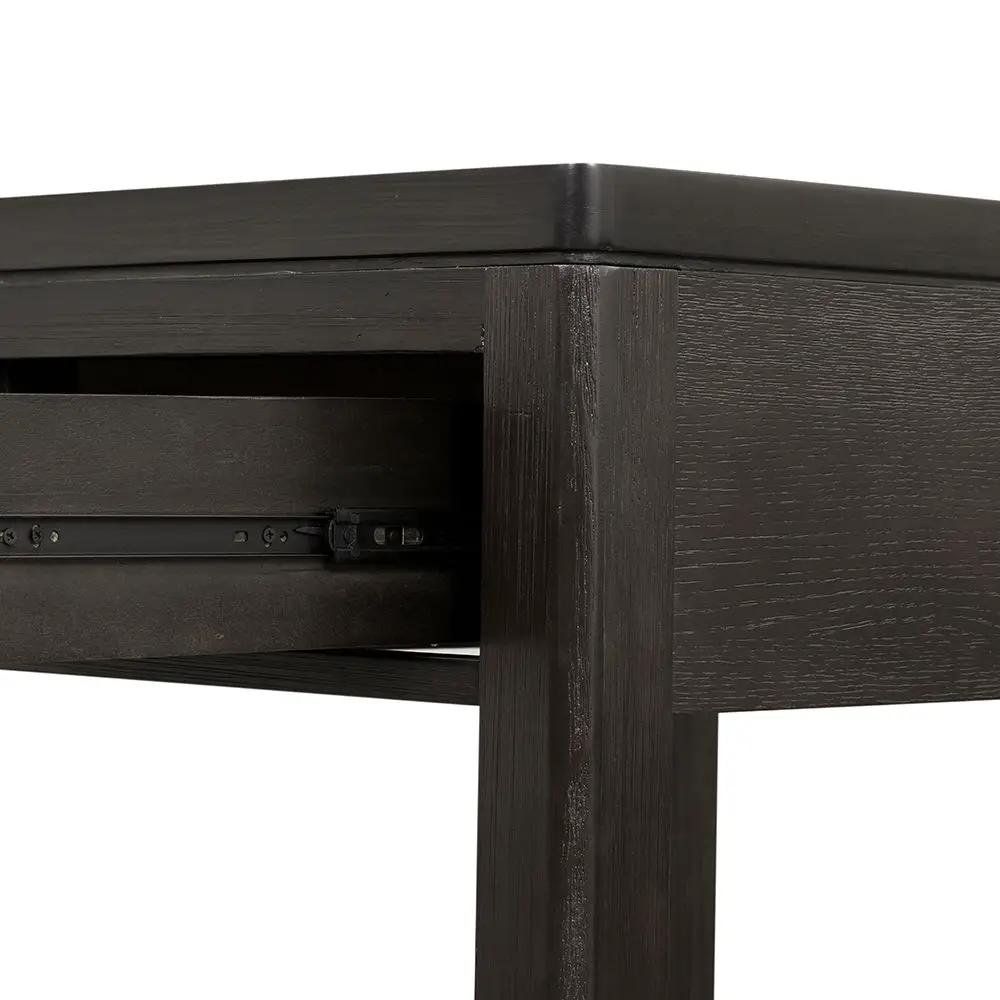 Elegant Wood End Table with Drawer and Shelf