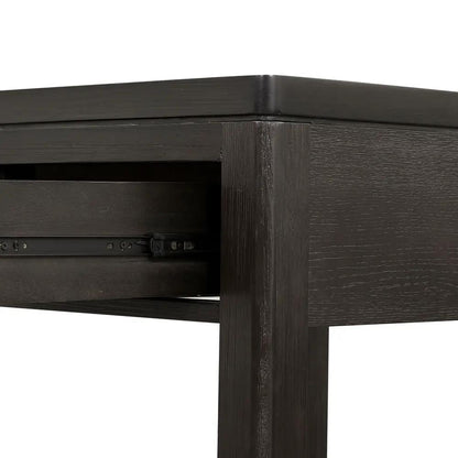 Elegant Wood End Table with Drawer and Shelf