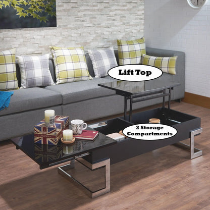 Calmam High Gloss Coffee Table With Lift Top