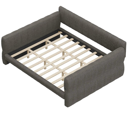 Upholstered Platform Bed With USB Charging Ports