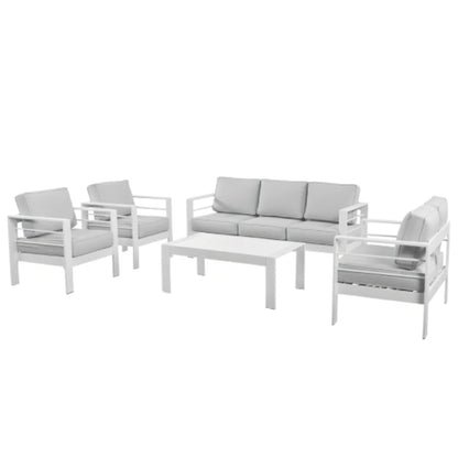 Outdoor Iron Patio Set With The Thick Cushions