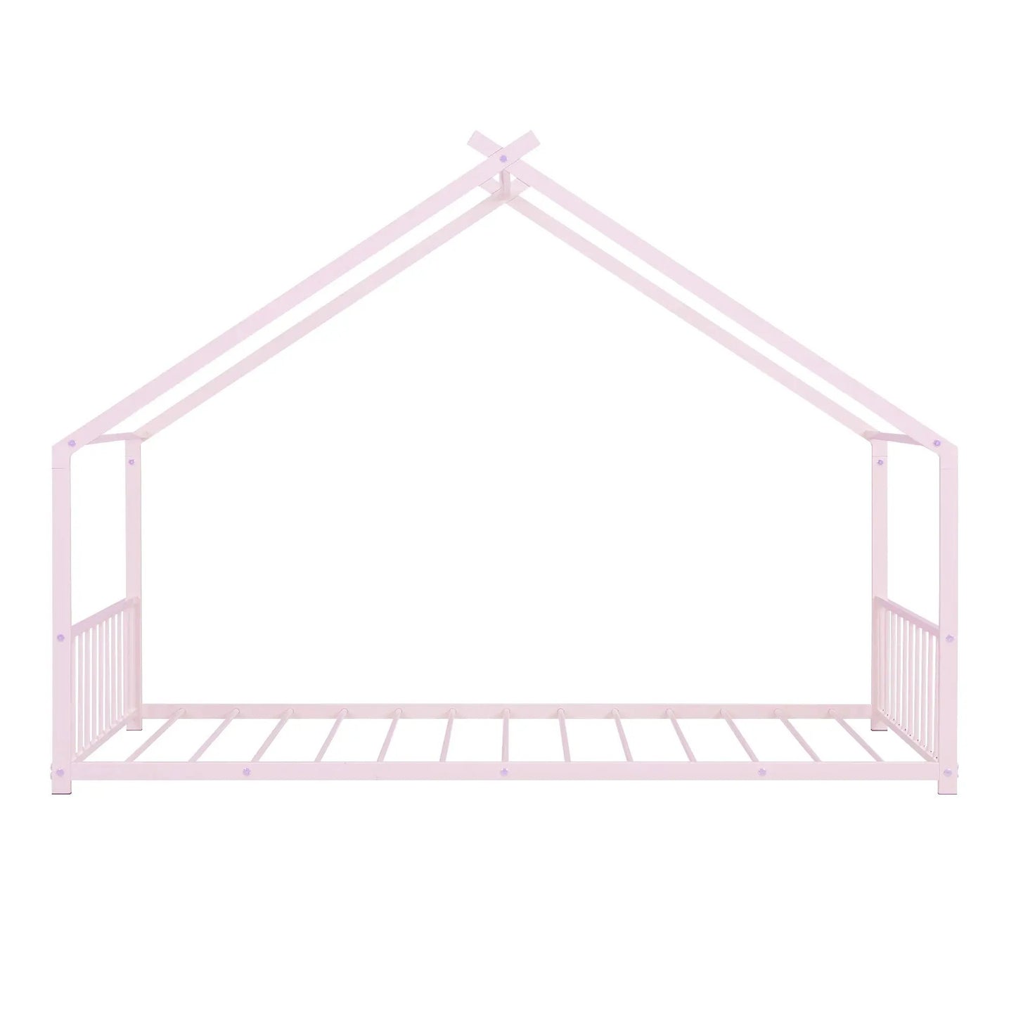 Metal House Bed canopy frame, pink finish, Unique Piece Furniture on Tampa Home & Garden Store