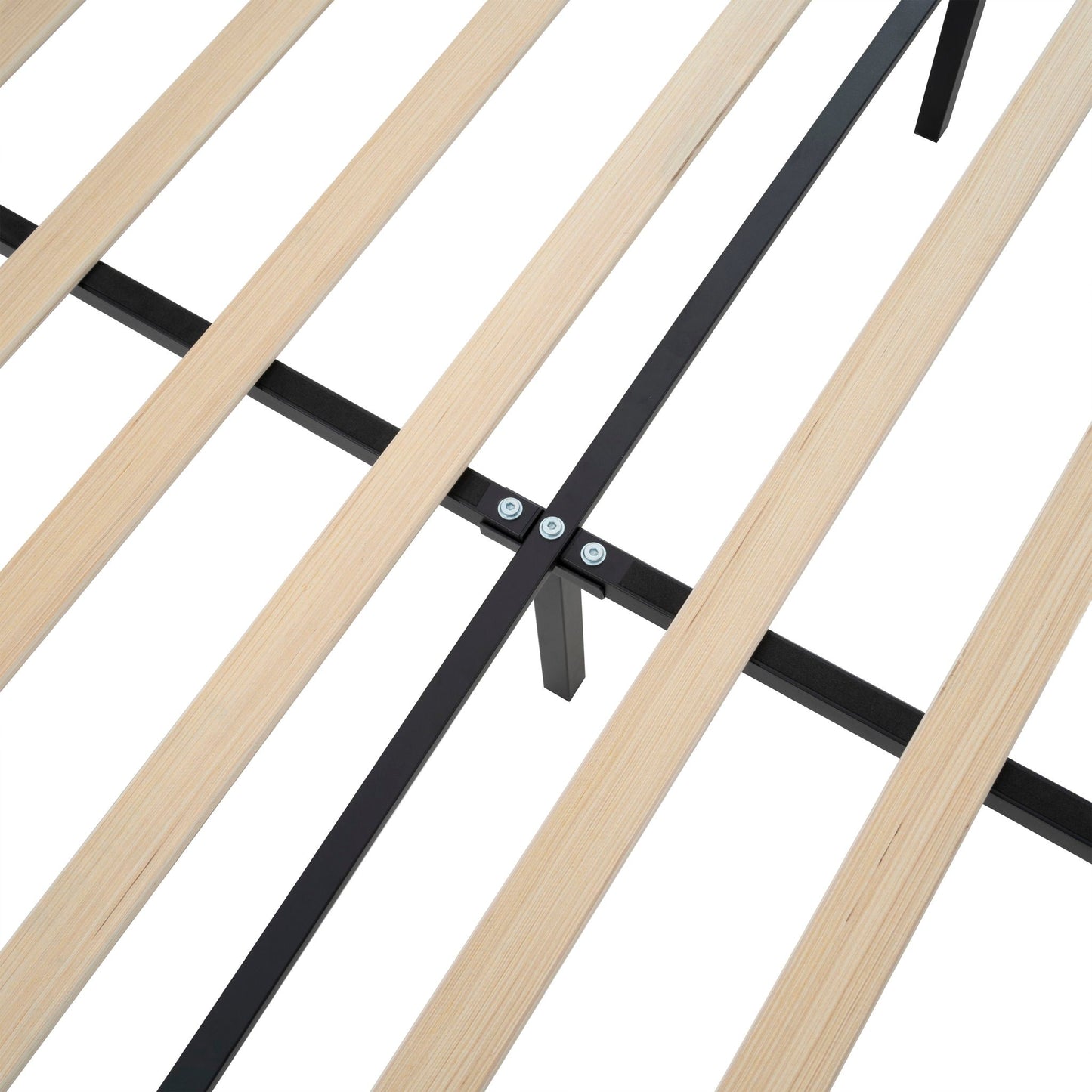 Sturdy Platform Bed Frame and a Padded Headboard