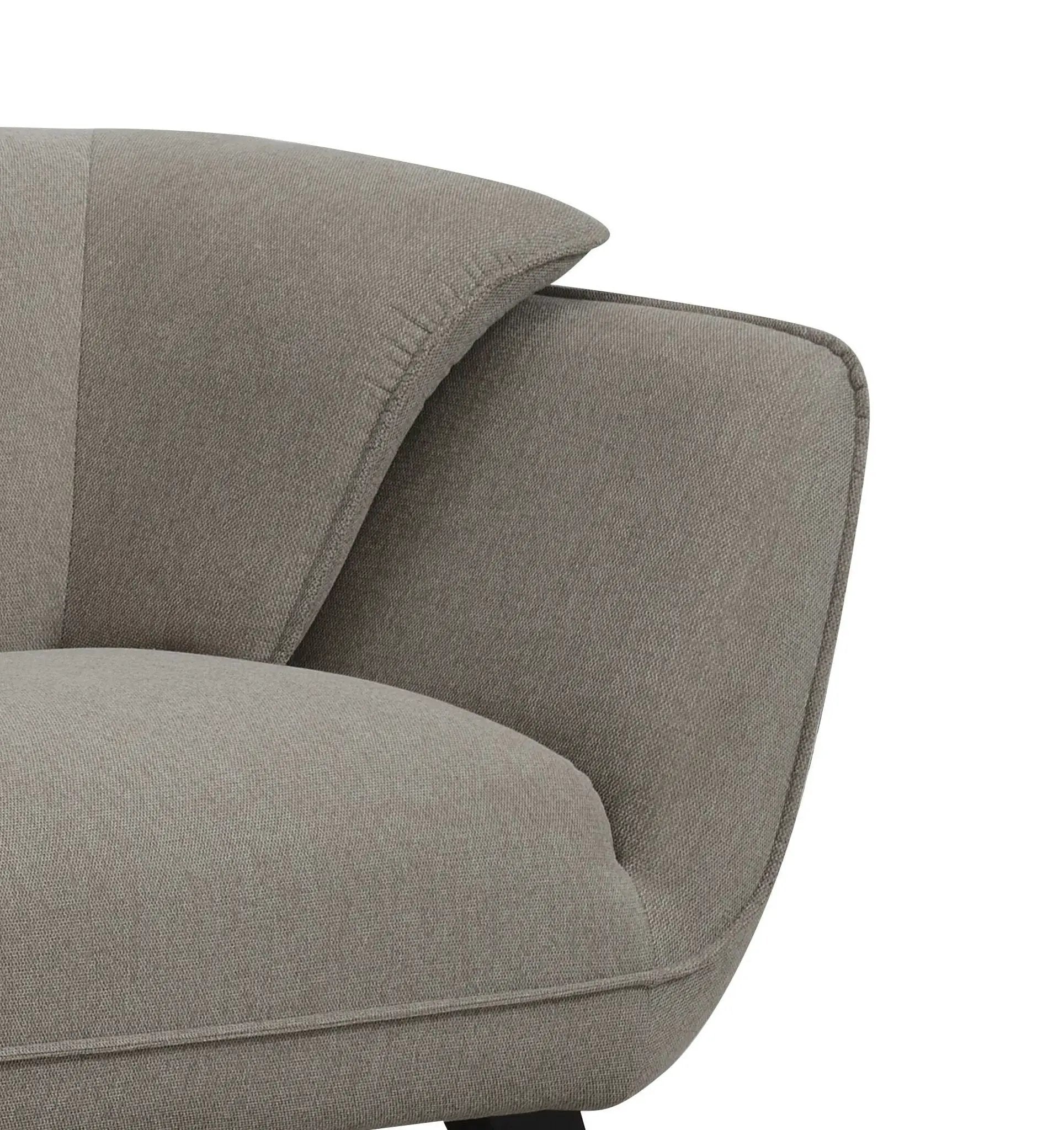 Nayeli - Boucle Sofa close-up in taupe fabric, stationary sofa by Unique Piece Furniture on Tampa Home & Garden Store
