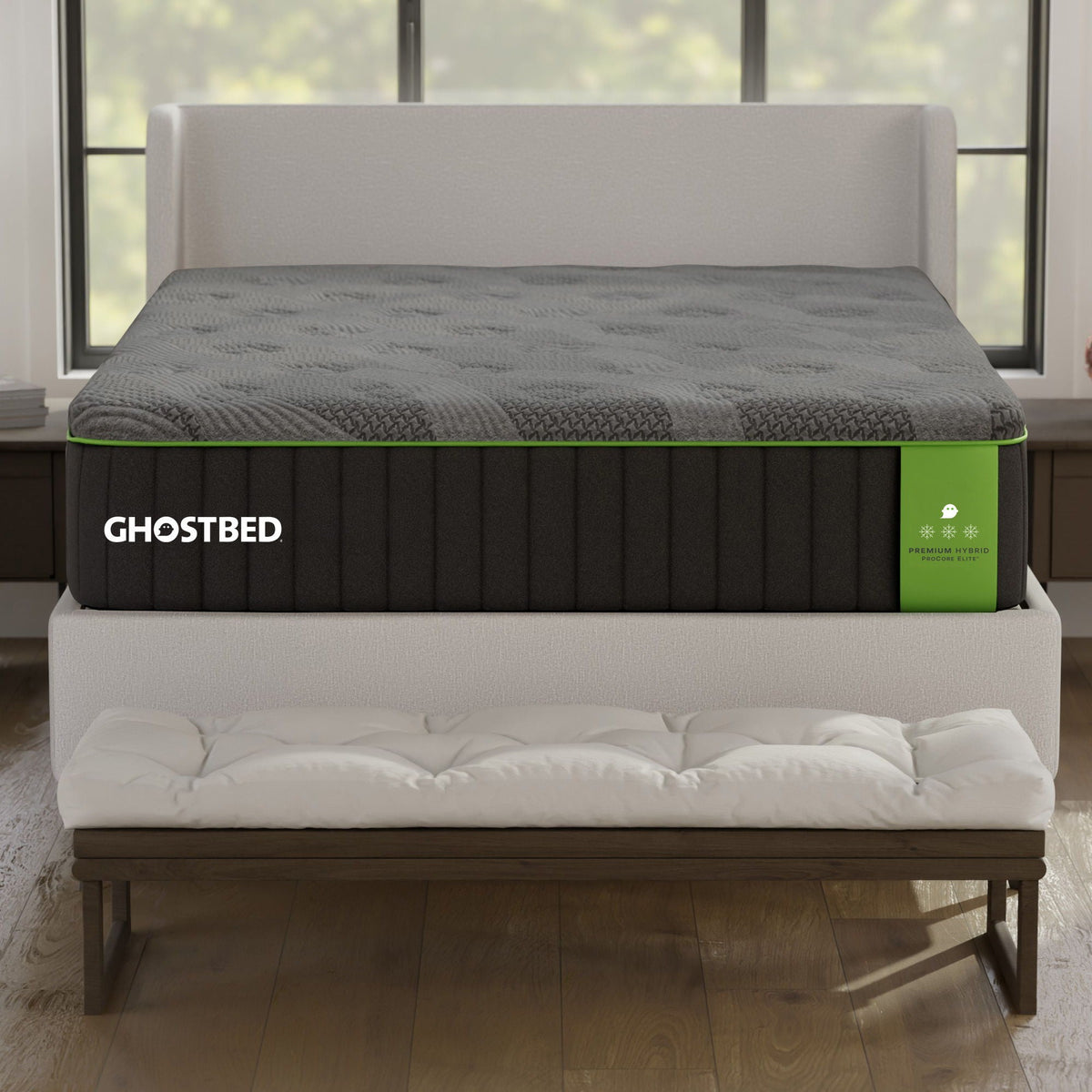 Premium 14in Hybrid Mattress by HouseOfZazla with cooling foam and responsive coils on Tampa Home & Garden Store