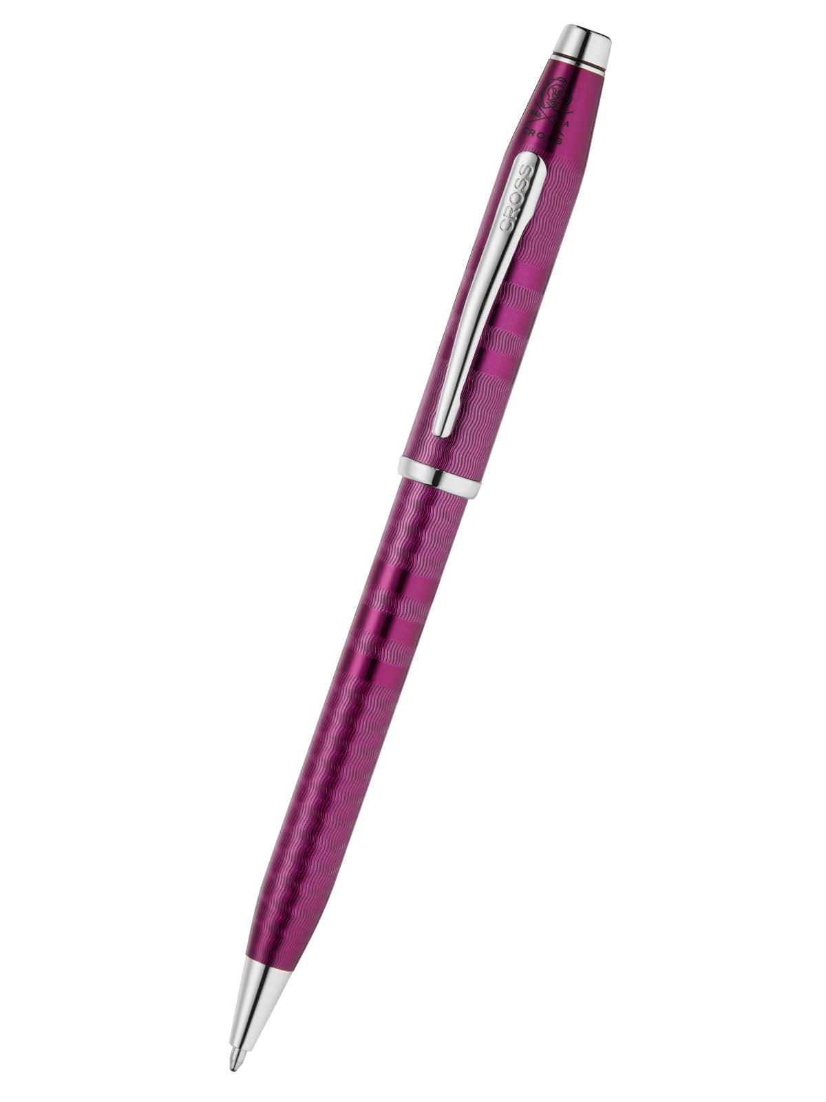 Century II Midnight Plum ballpoint pen by A.T. Cross with purple barrel and silver clip on Tampa Home & Garden Store