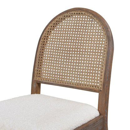 Panama Curved Cane Side Dining Chair Set of 2
