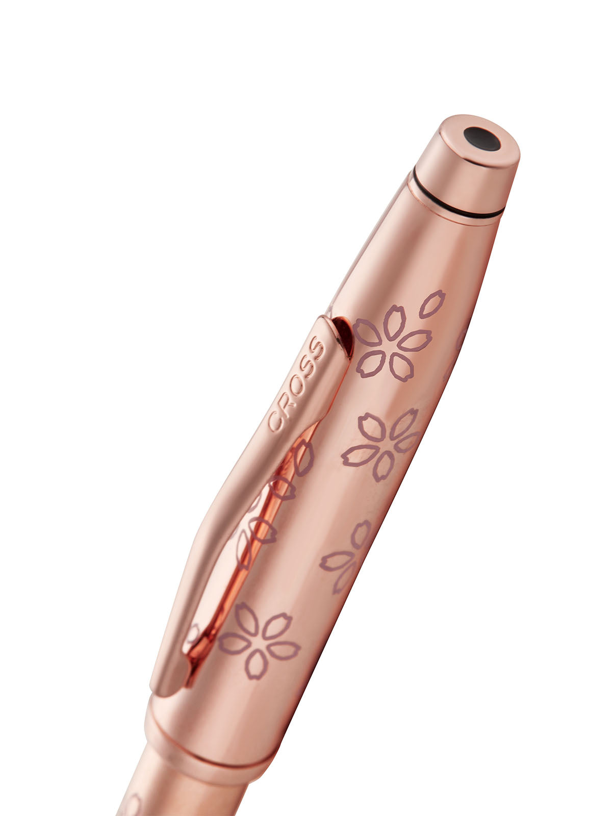 Century II Cherry Blossom rose gold plated ballpoint pen with floral pattern and CROSS clip on Tampa Home & Garden Store